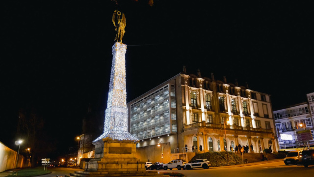 Iluminación de Nadal na Praza de Galicia