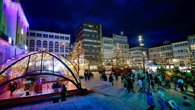 Mapa do Nadal en Ferrol